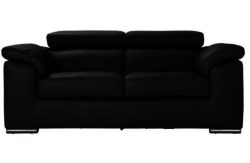 Hygena Valencia Regular Sofa - Black